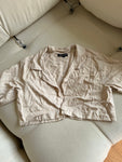 Sample Sale - Linen Crop Top #1 (Small)