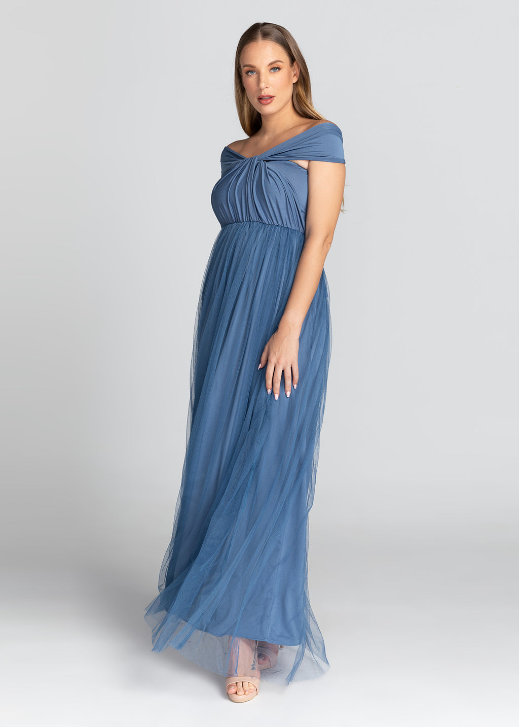 Infinity Dress with Tulle (Sky Blue)