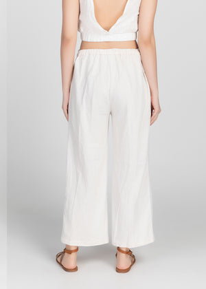 Classic Linen Pants (Off-White)