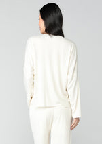 Seamless V-Neck Long Sleeves + Wide-Leg Pants