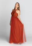 Infinity Dress with Tulle (Burnt Orange)