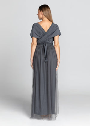 Infinity Dress with Tulle (Dark Platinum Grey)