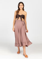 Multiway Ruffle Wrap Skirt (Deep Blush)